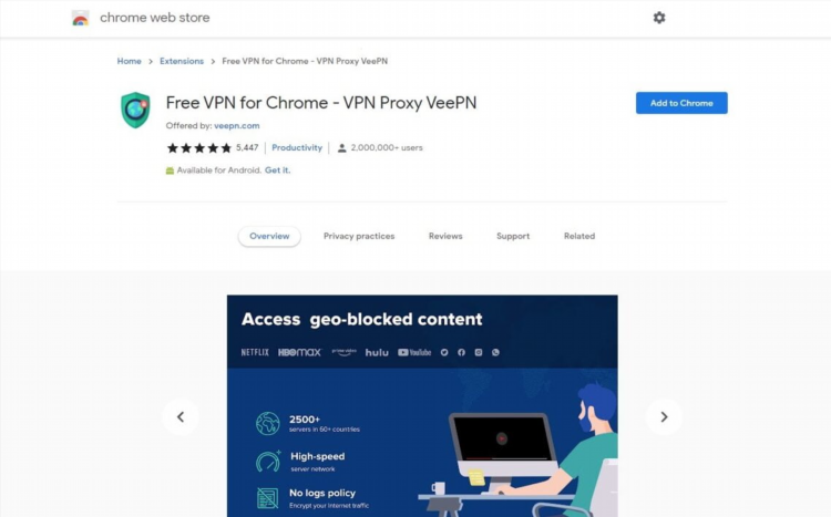 Free vpn chrome скачать