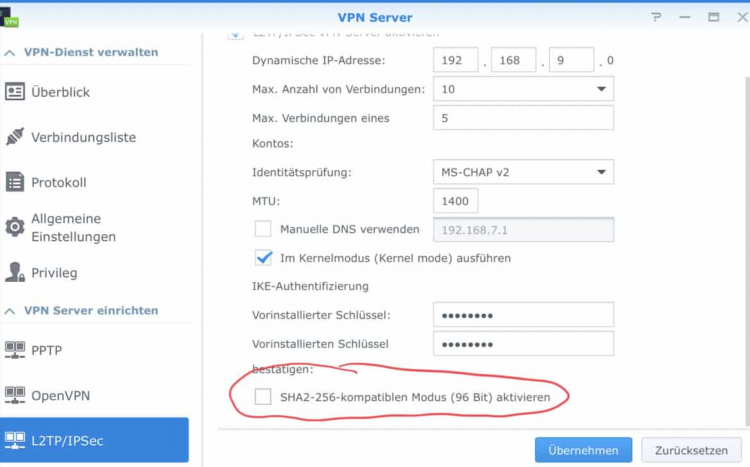 L2tp vpn сервера